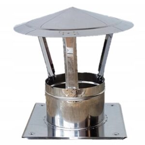 Daszek fi 120 z podstawą 50x50 inox
