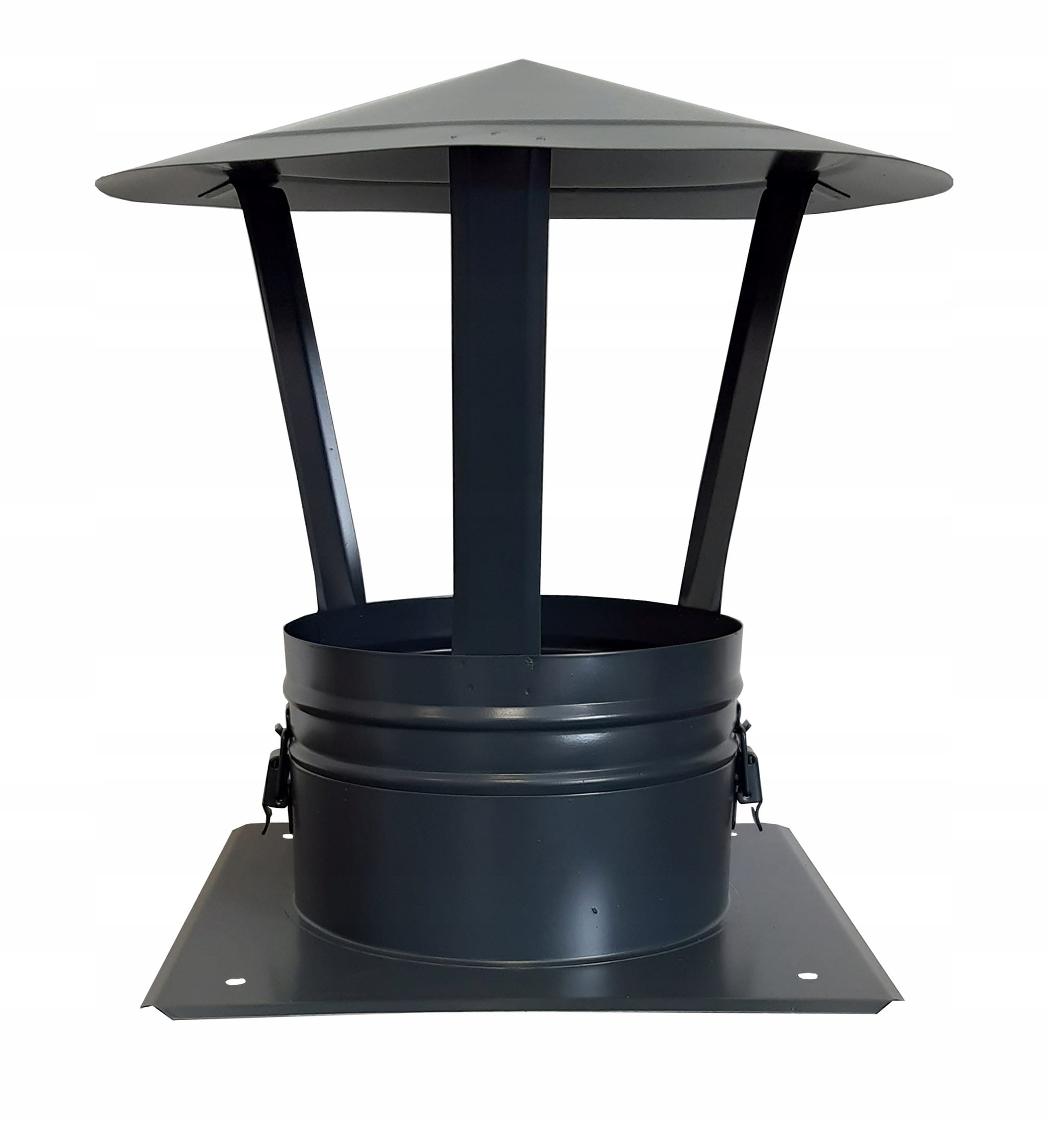 Daszek grafitowy fi 200 inox otwierany z podstawą