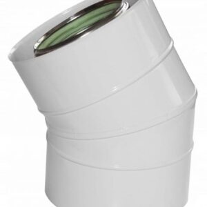 KOLANO 45 ST FI 80/125 BIAŁE