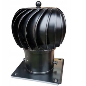 Kula fi 150 mm czarna z podstawą