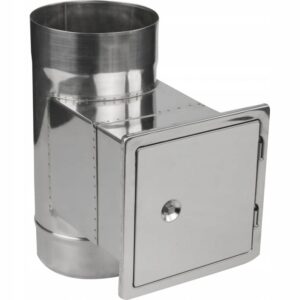 Wyczystka fi 130 z drzwiczkami 14x14 inox
